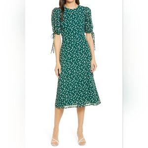 Reformation Oakley Midi Dress In Annette Green Floral Size 4